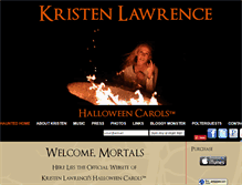 Tablet Screenshot of halloweencarols.com